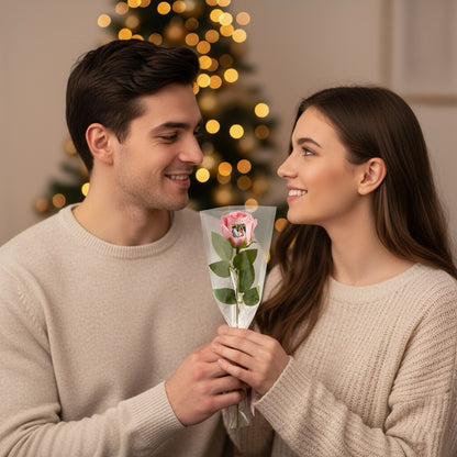 Custom Photo & Text Rose (Multiple Colors Available) – Personalized Valentine’s Day Gift Mother’s Day Gift